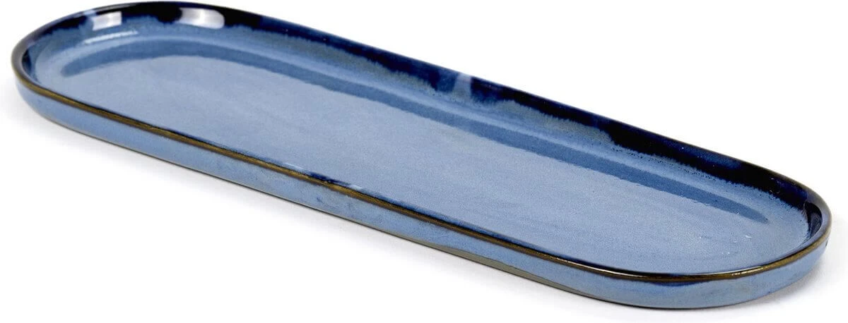 Serax Terres De Rêves Ovaal Bord 28 X 9 Cm Stoneware Blue 3 Serax Terres De Rêves Ovaal Bord 28 X 9 Cm Stoneware Blue