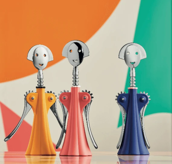 Alessi Anna G. Kurkentrekker Kunststof Rvs Roze 4 Alessi Anna G. Kurkentrekker Kunststof Rvs Roze - Afbeelding 2