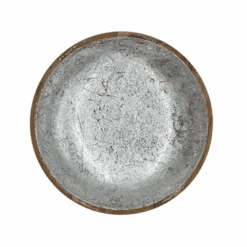 By Room Schaal Rond ø 25 Cm Mangohout Silver