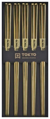 Oldenhof Eetstokjes Rvs Goud 5 Stuks 3 Oldenhof Eetstokjes Rvs Goud 5 Stuks