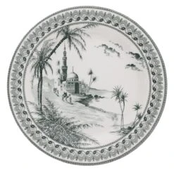 Gien Vue Orient Dinerbord ø 27,5 Cm Keramiek Crème