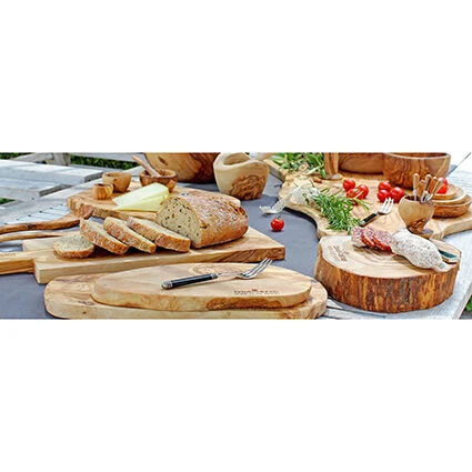 Bowls And Dishes Pure Olive Wood Serveerplank 60-70 Cm Olijfhout 5 Bowls And Dishes Pure Olive Wood Serveerplank 60-70 Cm Olijfhout - Afbeelding 3