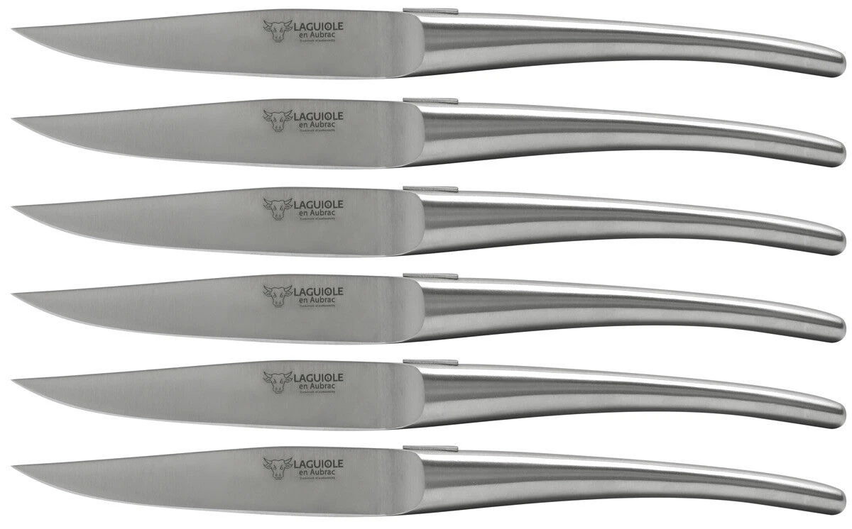 Laguiole En Aubrac Steakmes 11,5 Cm Messenstaal 6 Stuks 3 Laguiole En Aubrac Steakmes 11,5 Cm Messenstaal 6 Stuks