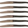 Laguiole En Aubrac Steakmes 11,5 Cm Titanium Paperstone Donkerbruin 6 Stuks -Barbenodigdheden Winkel 8210 59232 1