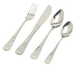 Van Kempen & Begeer Junior Bestek Dieren Rvs 4-delig