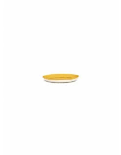 Serax Feast By Ottolenghi Bord XS ø 16 Cm H 2 Cm Aardewerk Sunny Yellow + Swirl-Dots Black -Barbenodigdheden Winkel b8921003j