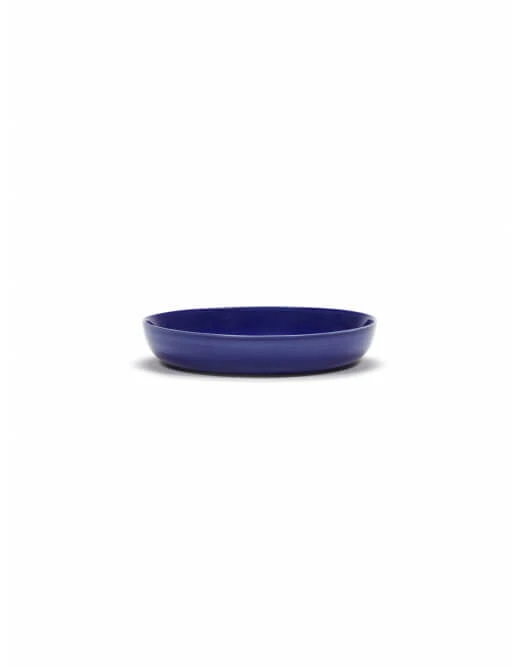 Serax Feast By Ottolenghi Hoog Bord ø 22 Cm H 4 Cm Aardewerk Lapis Lazuli + Swirl-Stripes White 4 Serax Feast By Ottolenghi Hoog Bord ø 22 Cm H 4 Cm Aardewerk Lapis Lazuli + Swirl-Stripes White - Afbeelding 2