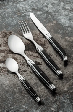 Laguiole Style De Vie Premium Line Couvert Zwart 24-delig -Barbenodigdheden Winkel cou2 1