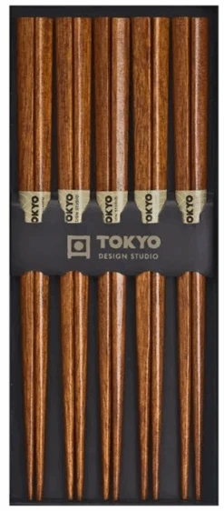 Oldenhof Eetstokjes 22,5 Cm Hout Dark Wood 5 Stuks