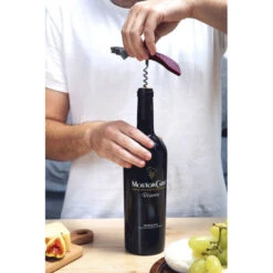 Peleg Bottle Tie Kurkentrekker Strepenpatroon 11,5 Cm Rvs Rood -Barbenodigdheden Winkel peleg bottle tie kurkentrekker strepenpatroon 11 5 cm rvs rood4