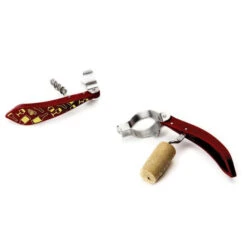 Peleg Bottle Tie Kurkentrekker Wijnglazenpatroon 11,5 Cm Rvs Rood -Barbenodigdheden Winkel peleg bottle tie kurkentrekker wijnglazenpatroon 11 5 cm rvs rood54