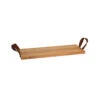 Bowls And Dishes Puur Hout Serveertray Met Lederen Handgrepen 49 X 19,5 Cm Beukenhout -Barbenodigdheden Winkel ph1849.bk