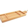 Bowls And Dishes Puur Hout Serveerplank 3-vaks 49 X 18 Cm Beukenhout -Barbenodigdheden Winkel ph1949.3bk