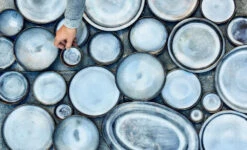 Serax Pure Kom M ø 16 Cm Keramiek Blue Glazed -Barbenodigdheden Winkel pure 2020 1 990x600 11