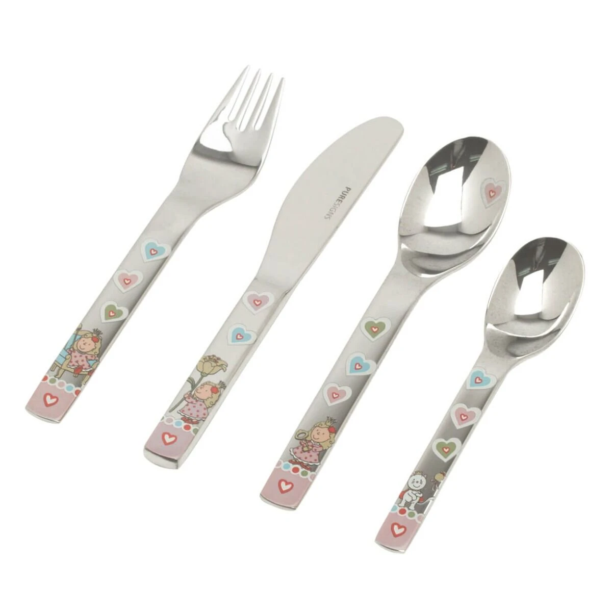 Puresigns One Nelia Kinderbestek Rvs 4-delig 3 Puresigns One Nelia Kinderbestek Rvs 4-delig