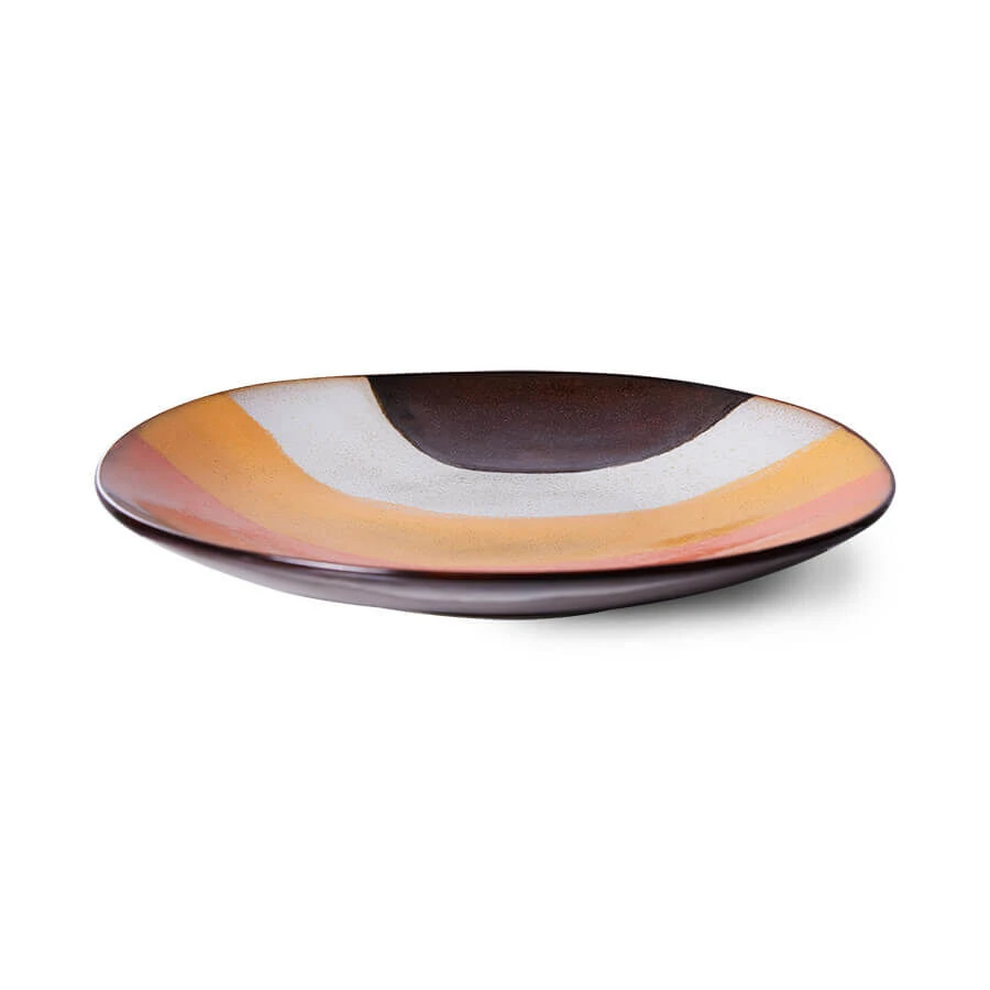 HK Living 70's ACE7180 Retro Wave Side Plate ø 22 Cm Aardewerk 2 Stuks 4 HK Living 70's ACE7180 Retro Wave Side Plate ø 22 Cm Aardewerk 2 Stuks - Afbeelding 2