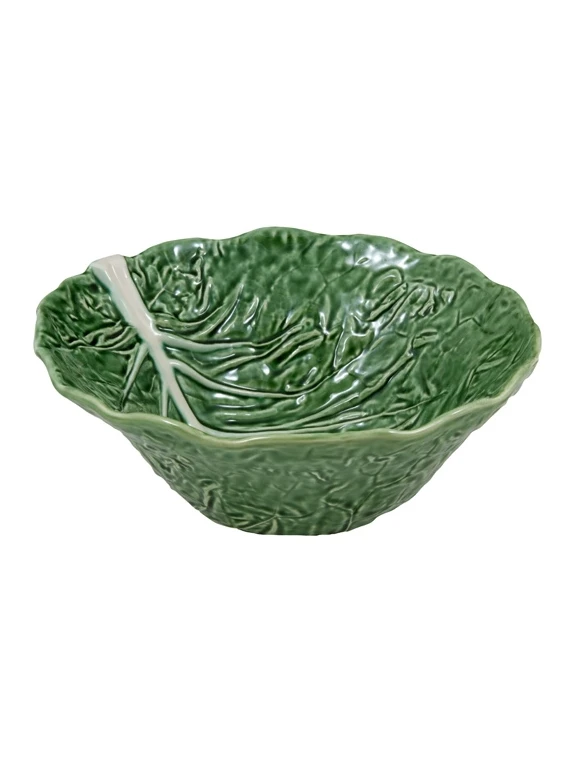 Bordallo Koolblad Diepe Saladeschaal ø 29 Cm Aardewerk Groen 3 Bordallo Koolblad Diepe Saladeschaal ø 29 Cm Aardewerk Groen