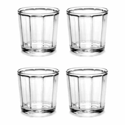 Serax Surface By Sergio Herman Cappuccinoglas ø 9 Cm Glas 4-delig