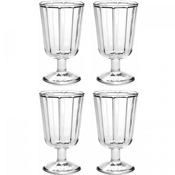 Serax Surface By Sergio Herman Rode Wijnglas ø 8 Cm Glas 4-delig