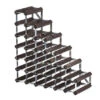 Traditional Wine Rack Co. Wijnrek Voor Onder De Trap 61,2 X 22,8 Cm Verbrande Eik Bruin -Barbenodigdheden Winkel stairs wijnrek onder trap verbrande eik