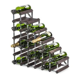 Traditional Wine Rack Co. Wijnrek Voor Onder De Trap 61,2 X 22,8 Cm Verbrande Eik Bruin 5 Traditional Wine Rack Co. Wijnrek Voor Onder De Trap 61,2 X 22,8 Cm Verbrande Eik Bruin -Barbenodigdheden Winkel stairs wijnrek onder trap verbrande eik 2
