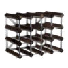 Traditional Wine Rack Co. Wijnrek Voor 16 Flessen 42 X 32,4 Cm Verbrande Eik Bruin -Barbenodigdheden Winkel wijnrek voor 16 flessen donkere eik