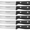 Wüsthof Gourmet Steakmessenset Rvs Zwart 6 Stuks -Barbenodigdheden Winkel wu1125060601 01 wusthof stockfoto 2