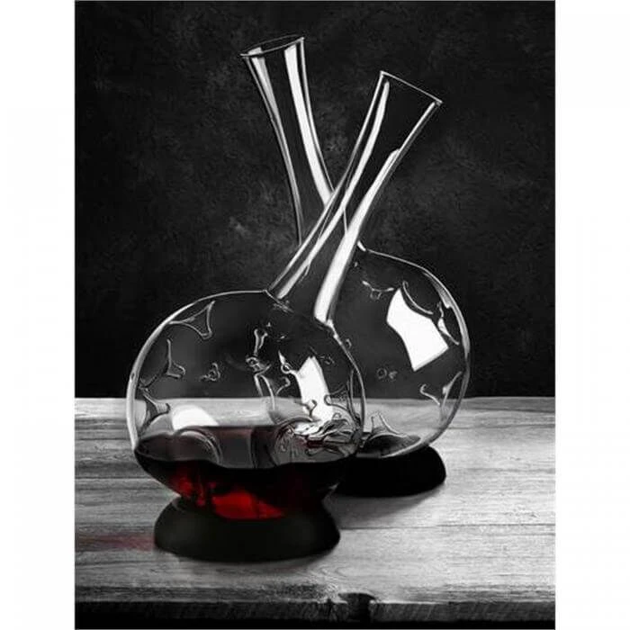 Zieher Eddy Decanteerkaraf Met Siliconen Voet 2,3 Liter Glas - Afbeelding 2
